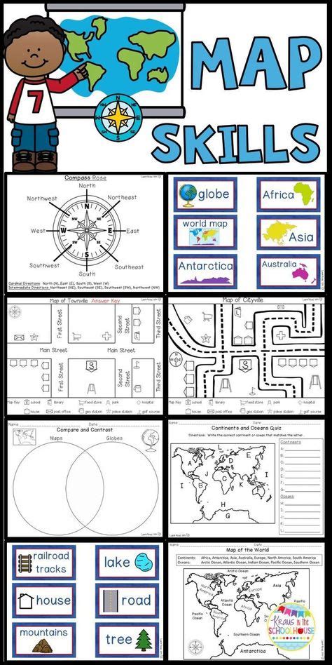 Map Skills Worksheets And Activities 3rd Grade Social Studies Map