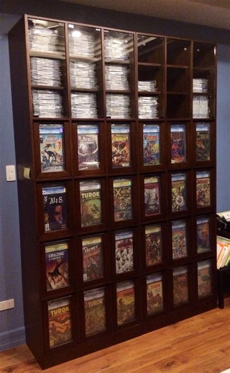 This Is A Full View Of My Custom Cgc Comic Storage Display Cabinet