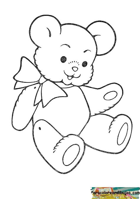 Oso De Peluche Para Colorear Colorear Dibujos Teddy Bear Coloring