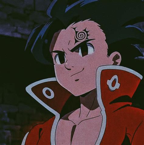 An Anime Character With Black Hair Wearing A Red Jacket