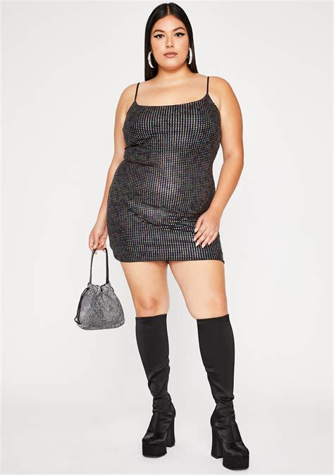 Now you can shop for it and enjoy a good deal on aliexpress! Plus Size Rainbow Sequin Mini Dress | Dolls Kill