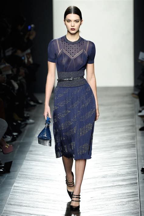 It Was A Sheer Blue Dress And Mary Jane Shoes For The Model At Bottega