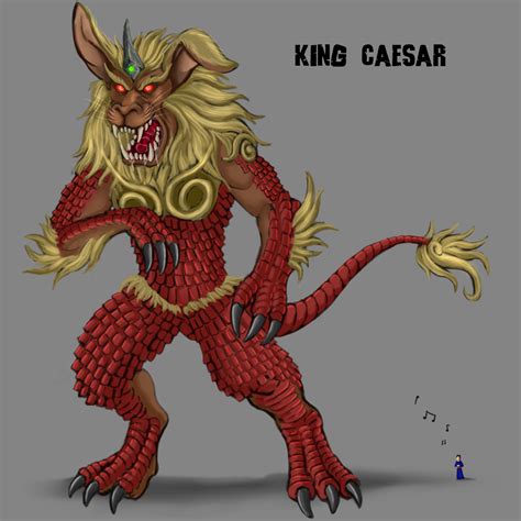 King Caesar Showa Monsters Kaijus Sketch Painting Fanart