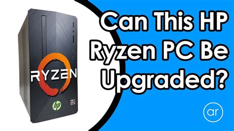 How To Open And Upgrade A Ryzen Based Hp Pavilion Gaming Desktop Youtube