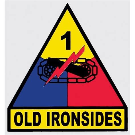 Army 1st Armored Division Old Ironsides Military 35 Inch