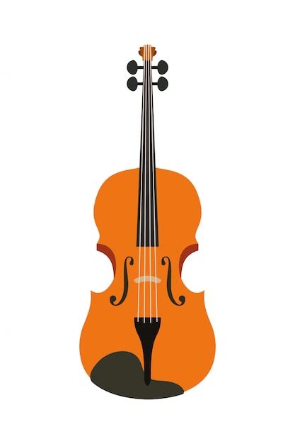 Musical Instrument Violin Icon Vector Premium Download