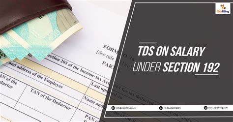 Tds On Salary Under Section 192 Of Income Tax Act Ebizfiling