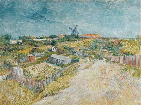Vincent Van Gogh Vegetable Gardens In Montmartre Van Gogh Art