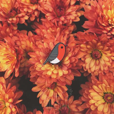 Easter Pin Robin Enamel Pin Redbreast Pin Cute Bird Pin Etsy