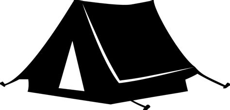 Camp Tent Silhouette Camping Free Svg File Svg Heart