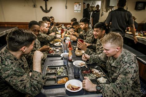 Dvids Images Navy Marine Corps Team Celebrates Thanksgiving Aboard