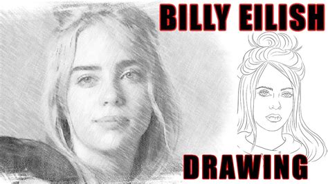 How To Draw Billie Eilish Easy Billie Eilish Drawing Step By Step
