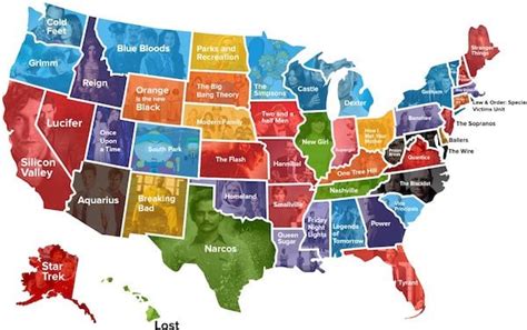 This Map Shows The Most Popular Tv Show In Each State