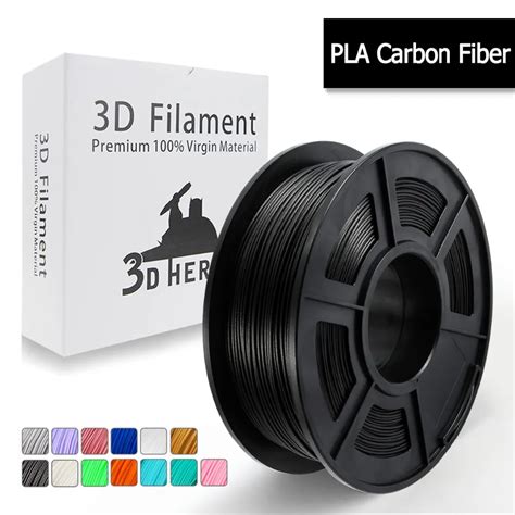 pla carbon fiber 3d printer filament pla carbon fiber filament 1 75 mm 3d printing filament