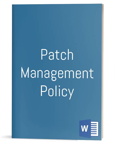 Patch Management Policy IT Procedure Template