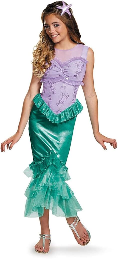 Adults Womens Disney Princess The Little Mermaid Ariel Dress Costume Clothing