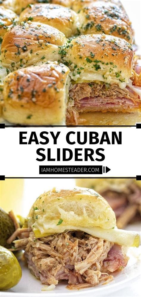 Cuban Sliders Recipe Cuban Sliders Healthy Sliders Game Day Food