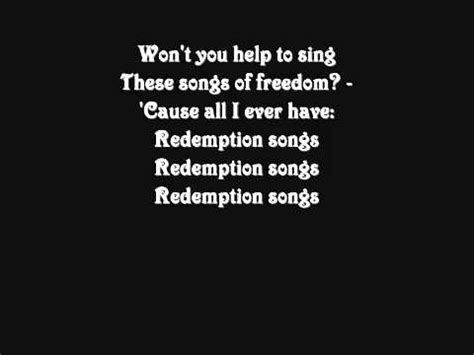 We forward in this generation. Bob Marley Redemption Song from the legend album, with lyrics - YouTube