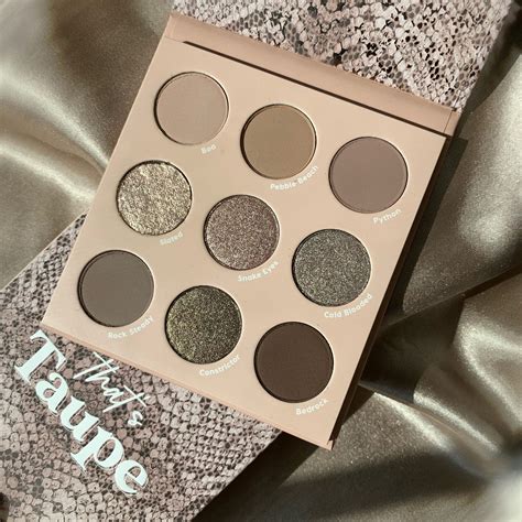 Cool Toned Taupe Eyeshadow Shades In Matte Metallic Finishes Thats