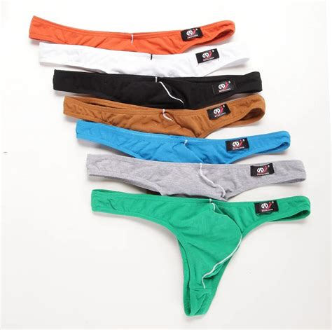 Mens Sexy Cotton G Strings Thongs Mens Underwear Gay Underwear Jocks 7 Colors In Mens Costumes