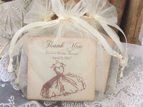 Bridal Shower Favors Tea Bag Favors Thank You Personalized Set Etsy