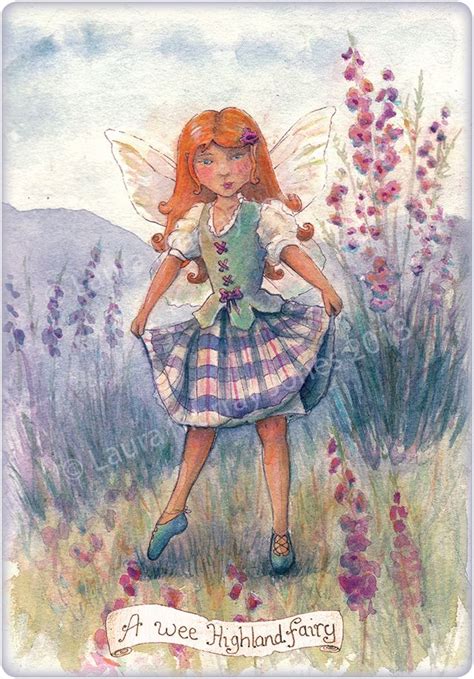 Blank Greeting Card A Wee Highland Fairy Fairy Pictures Fairy Art