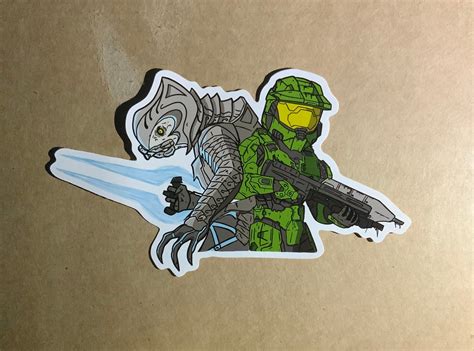 Halo 3 Sticker Etsy