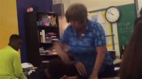Teacher Arrested After Video Of Her Repeatedly Hitting A Student Goes