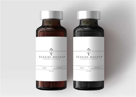Download Free Syrup Bottle Label Mockup en 2020 | Mock-up, Bouteille, Étiquettes