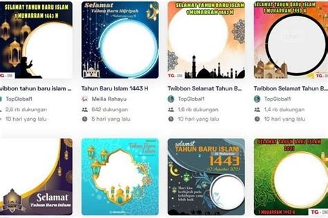 Kumpulan Link Twibbon Gratis Terbaru Ucapan Tahun Baru Islam Muharram