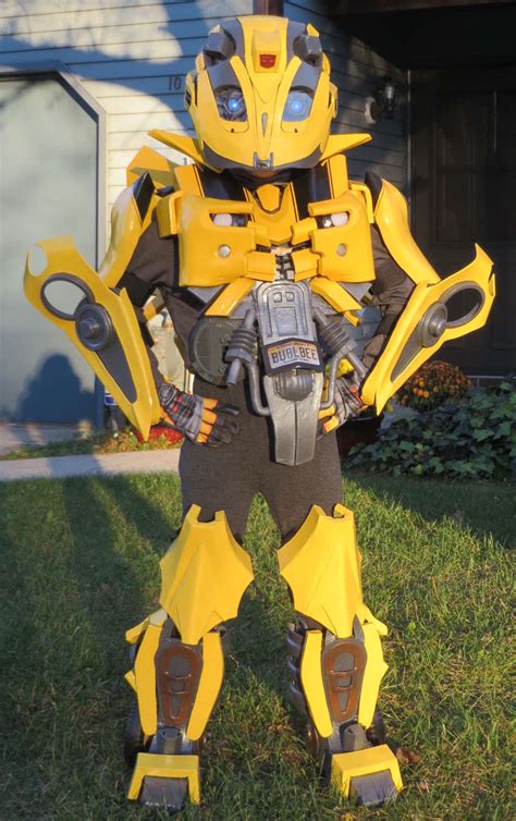 Bumblebee transformer costumes | costume pop. Epic DIY Kids Bumblebee Transformers Costume - Costume Yeti