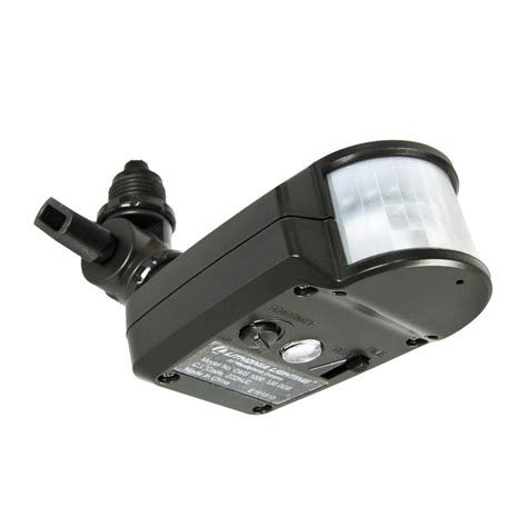 Offers the ability to customize the sensing range and lighting time. Lithonia Lighting Outdoor 180 Degree Detection Zone Motion ...