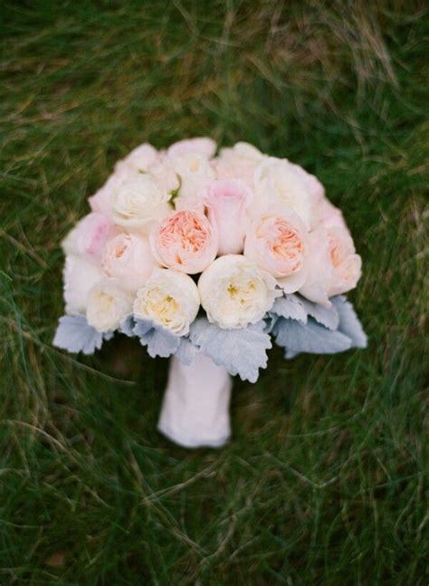 Pastel Wedding Bouquet Showcasing Pastel Pink Roses Pastel Peach