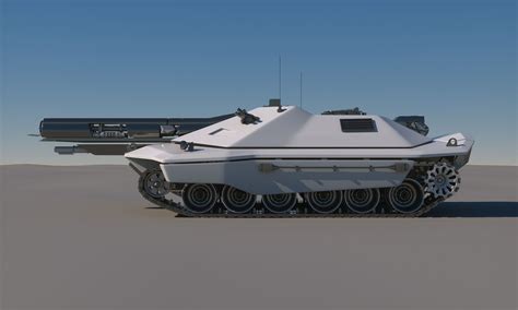 Sci Fi Future Tank Concept 3d Model Max Obj Fbx Sci
