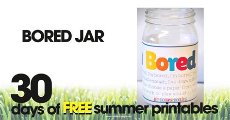 Bored Jar Free Printable Activity To Keep Your Kids Busy