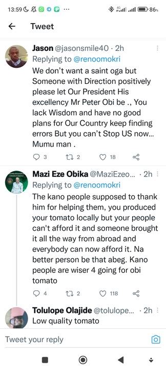 Reactions To Reno Omokiri S Tweet Against Peter Obi Politics Nigeria