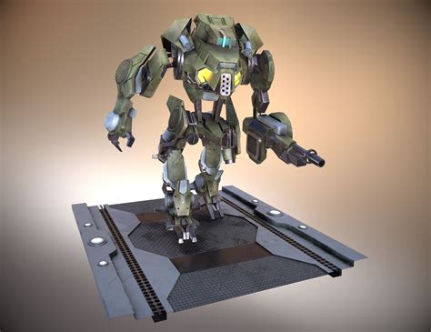 Sci Fi Mechanoid 3d Model Cgtrader