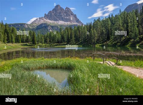 Lake Antorno Belluno Veneto Dolomites Italy Europe Stock Photo Alamy