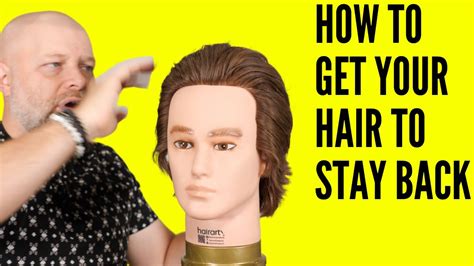 How To Get Your Hair To Stay Back Thesalonguy Youtube