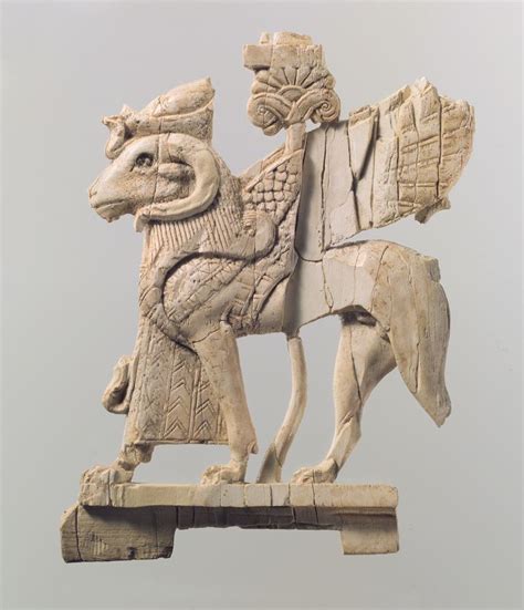 Openwork Plaque With Ram Headed Sphinx Period Neo Assyrian Date Ca