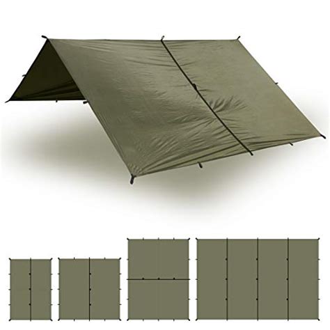 Aqua Quest Safari Tarp 100 Waterproof Lightweight Sil Nylon Bushcraft Camping Shelter 10x10