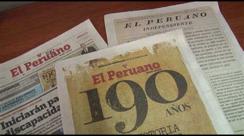 Diario Oficial El Peruano Cumple 190 Años Noticias Agencia Andina