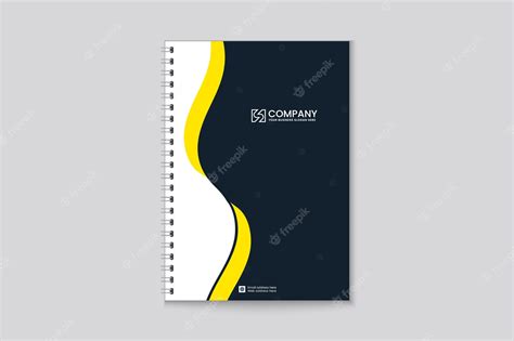 Premium Vector Creative Notebook Cover Design For Corporate Business