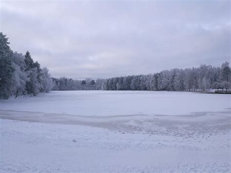 A Frozen Lake Here In Tampere Finland Rpics