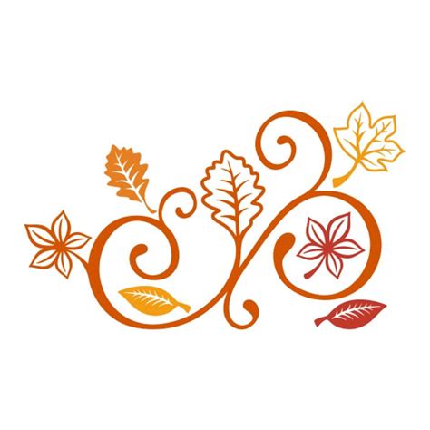 Fall Leaves Accents Cuttable Design Png Dxf Svg And Eps File For Etsy