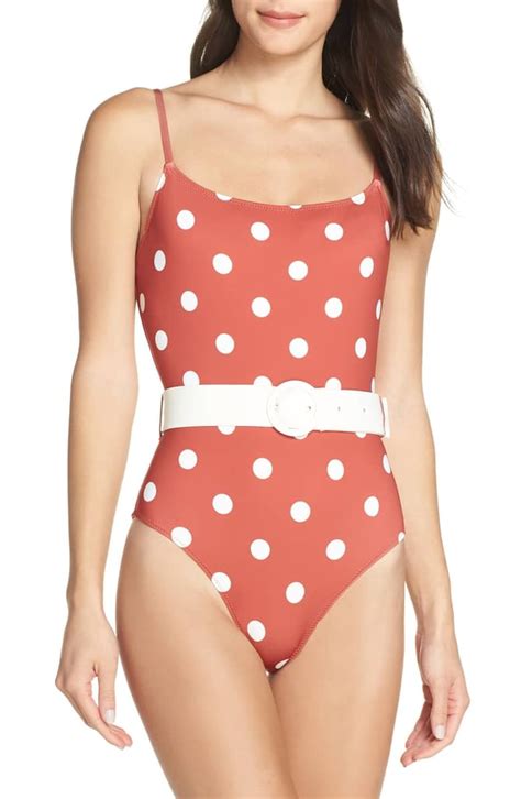 Solid Striped The Nina Belted One Piece Swimsuit Best Swimsuits For