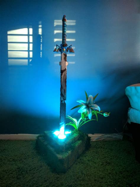 A Life Sized Legendary Master Sword Of Resurrection Statue Inspired By