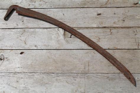 Antique Hand Scythe Blade Lot Of Rusty Iron Reapers Scythe Blades For
