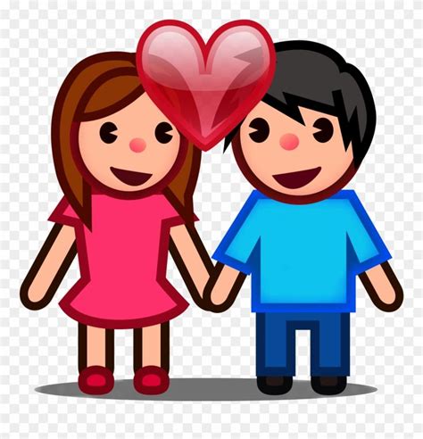 Download Hd Peo Couple In Love Couple Emoji Png Clipart And Use The