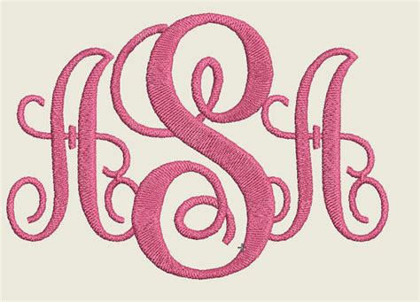 9 3 Letter Monogram Designs Images - Three Letter Monogram, 3 Letter Monogram Machine Embroidery ...